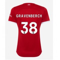 Dres Liverpool Ryan Gravenberch #38 Domaci za Žensko 2023-24 Kratak Rukav